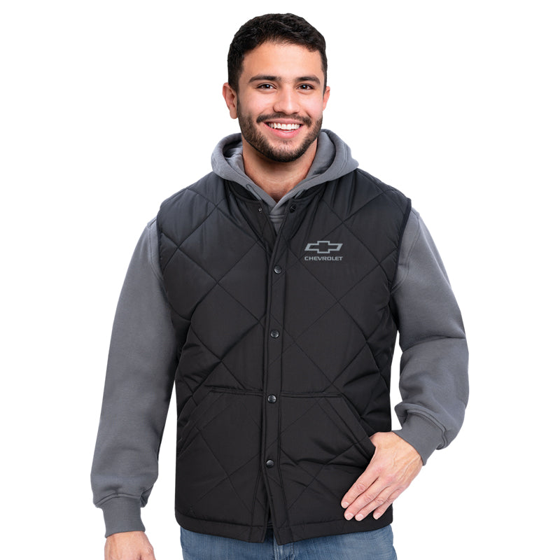 Men's Essential Quilted Snap Vest