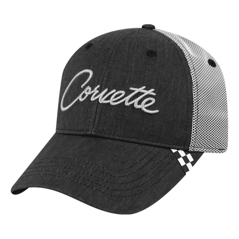 Vintage Corvette Script Mesh Velcro¨ Cap