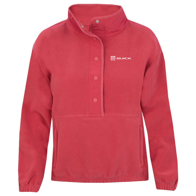 Ladies Plush 1/2 Snap Micro-fleece
