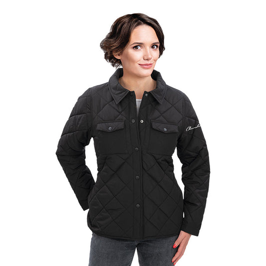 Ladies Essential Quilted Snap Jacket