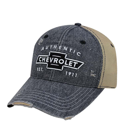 Authentic Denim Mesh Velcro® Cap