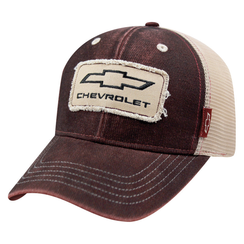 Worn Mesh Snap Cap