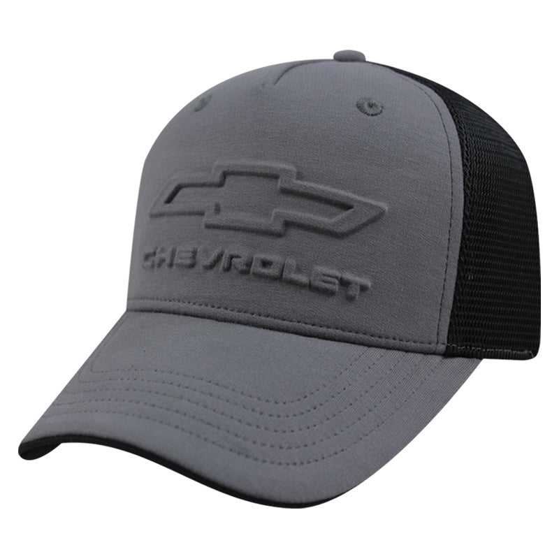 Embossed Mesh Snap Cap