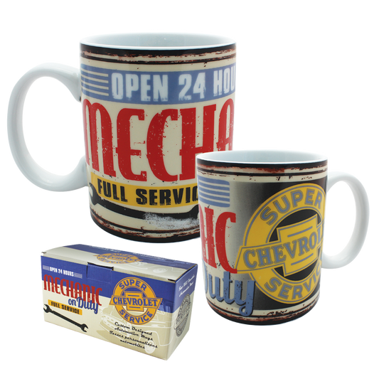 Mechanic on Duty Wrapped Porcelain Mug - 2 PK