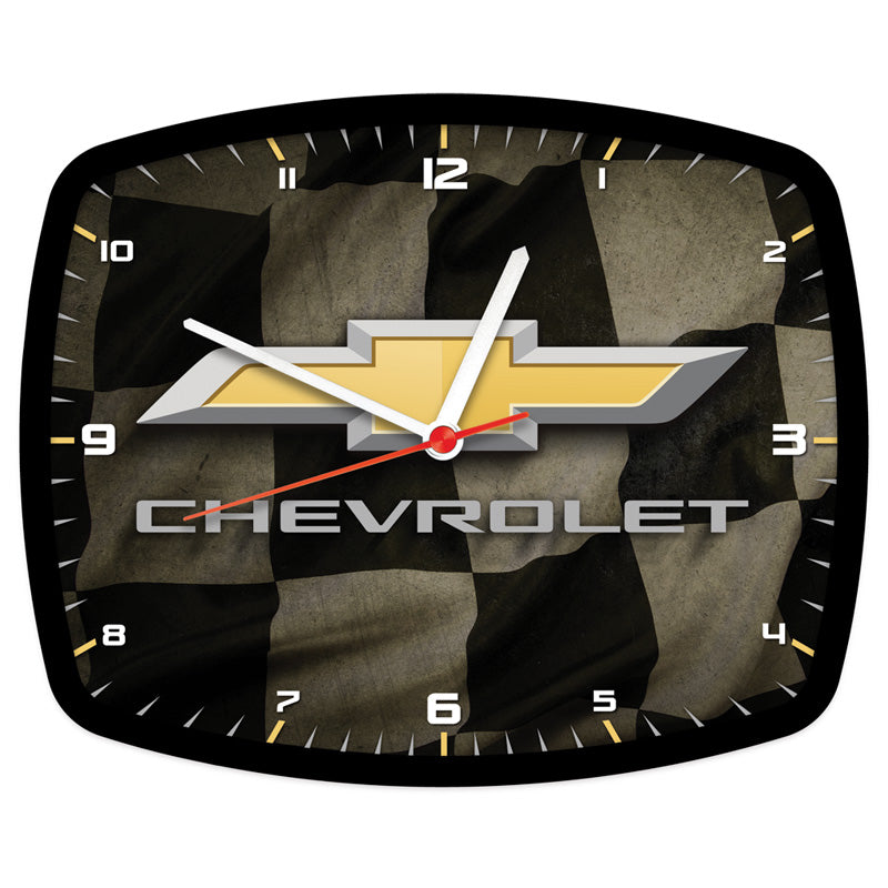 Checkered Wave Shop Clock