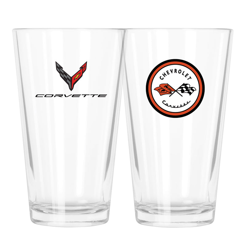 Corvette Pint Glass - 4 PK