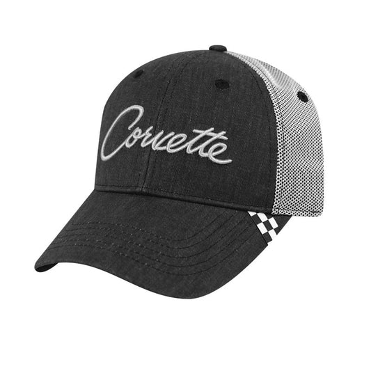 Vintage Corvette Script Mesh Velcro® Cap