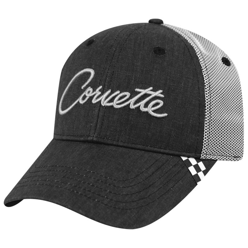 Vintage Corvette Script Mesh Velcro¨ Cap