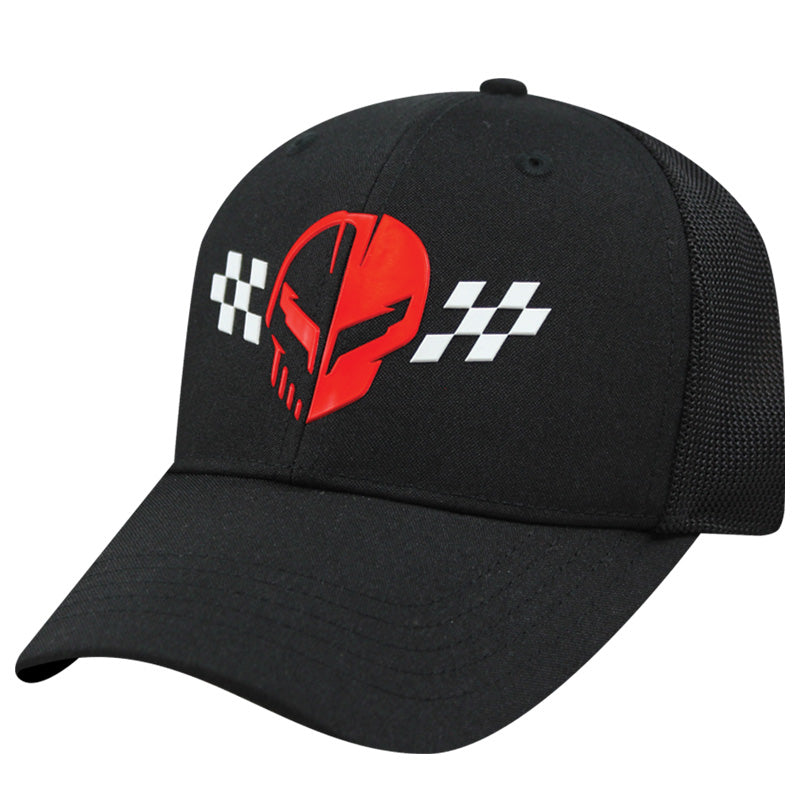 Jake Racing Checkers Mesh Snap Cap