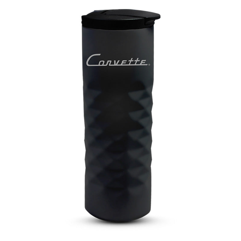 Elevate Travel Mug -Retro script logo