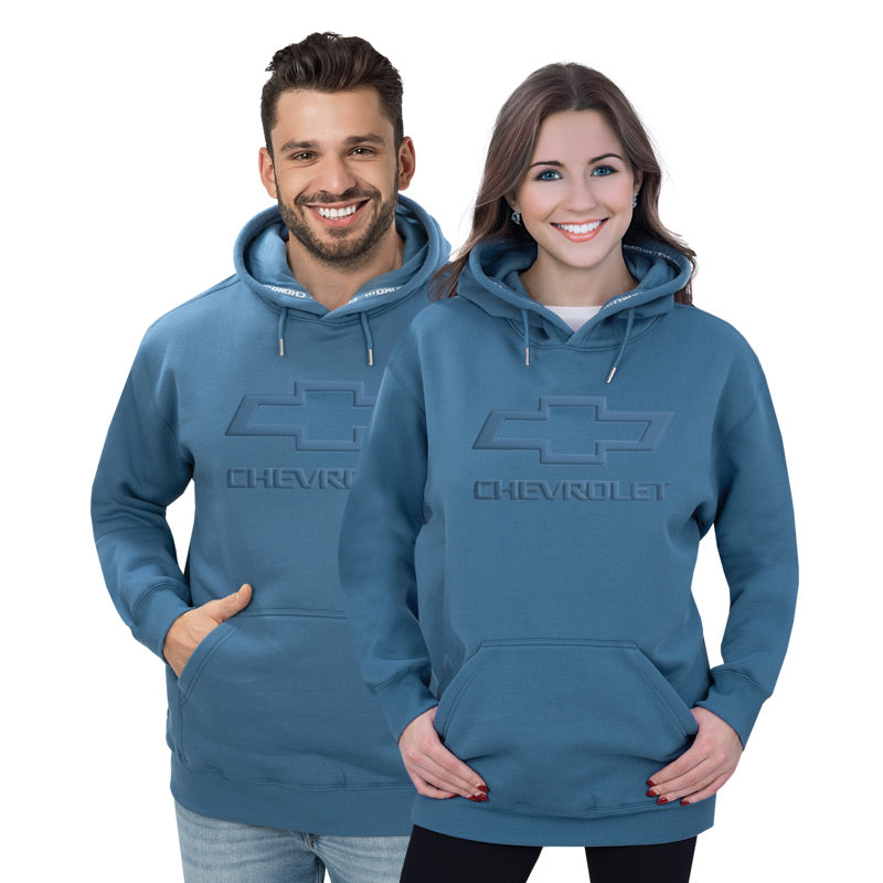 Embossed Unisex Motion Pullover Hoodie