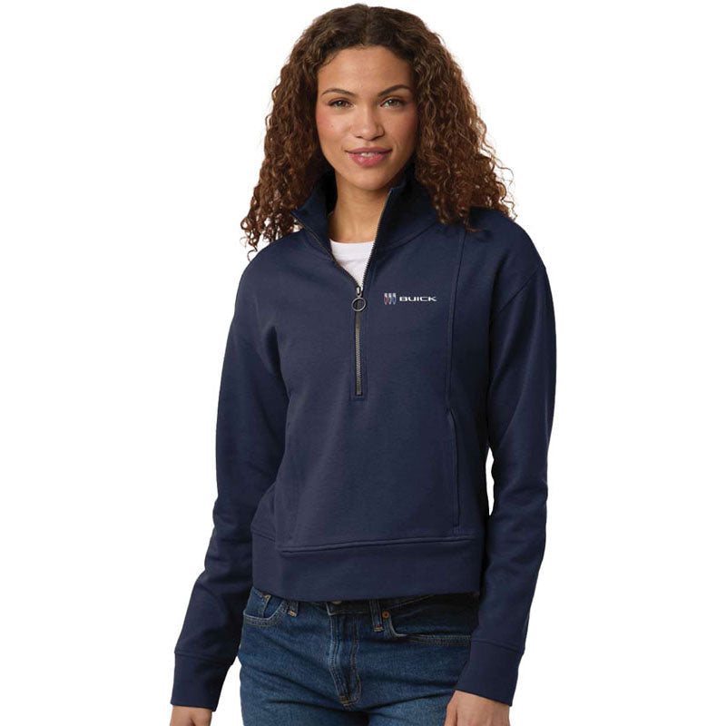 Ladies Mantra Half-Zip Ottoman Pullover by North End