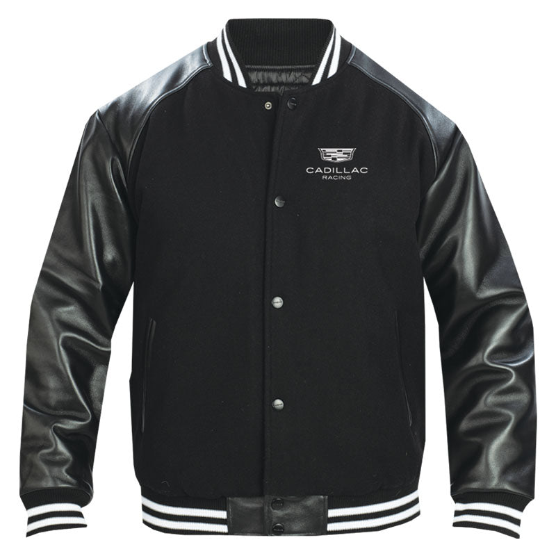 Elite Melton Leather Jacket - Cadillac Racing